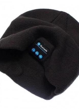 Портативная колонка шапка с bluetooth наушниками sps hat bt true. цвет: черный5 фото