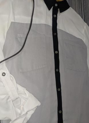 Шифонова блуза сорочка на гудзиках select #2123 фото