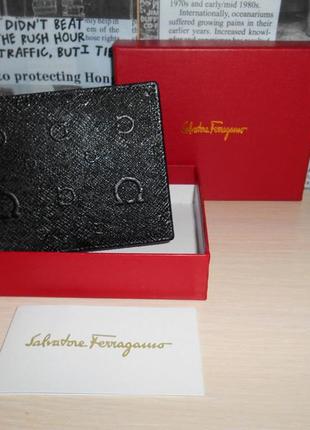 Кошелек, портмоне, бумажник salvatore ferragamo кожа, италия