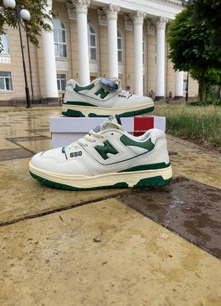 Мужские кроссовки new balance 550 beige green 40-41-42-43-44-455 фото