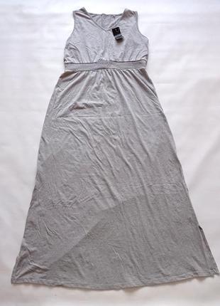 Жіноче довге літнє плаття esmara xl сірий we-5500293 фото