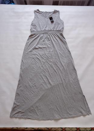 Женское летнее длинное платье esmara xl серый we-5500294 фото