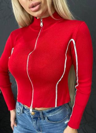 Стильна кофта із застібкою 3