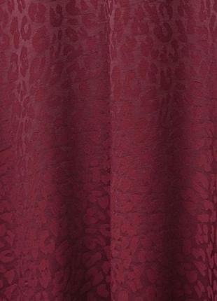 Sale! шелковая бордовая ярусная юбка миди в леопардовый принт oliver bonas3 фото