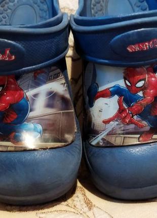 Детские кроксы человек паук,spider man
