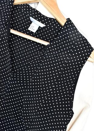 Краща ціна!!! h&m красива натуральна блуза в горошок7 фото