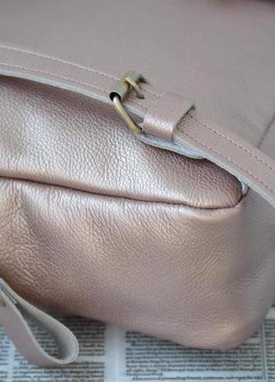 Рюкзак из натуральной кожи "мими" бронза.bp_53 фото