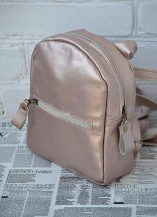 Рюкзак из натуральной кожи "мими" бронза.bp_51 фото