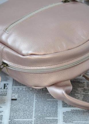 Рюкзак из натуральной кожи "мими" бронза.bp_54 фото