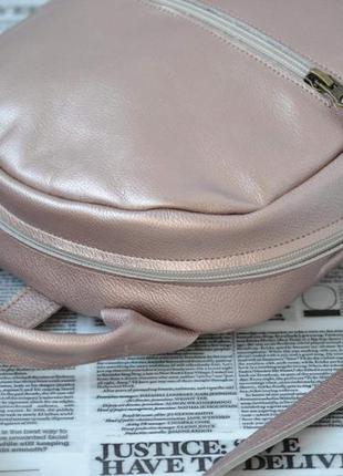 Рюкзак из натуральной кожи "мими" бронза.bp_52 фото