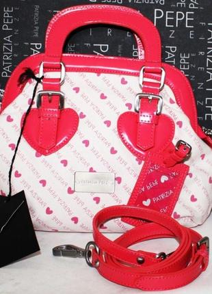 Patrizia pepe сумка сумочка в сердечка крос-боді2 фото