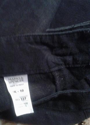 100% лен! черные шорты marks&spenser, 10 р..2 фото