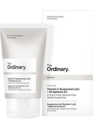 Суспензия с витамином с the ordinary vitamin c suspension 23% + ha spheres 2%