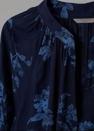 Воздушная блуза в цветах 100%- модал h&m+  м/l6 фото