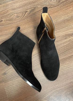 Жіночі черевики натуральна шкіра та замш