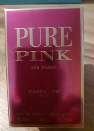 Парфюмированная вода для женщин karen low pure pink 100 мл