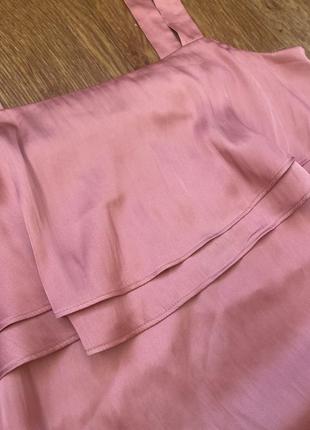 Платье розовое в бельевом стиле h&m4 фото