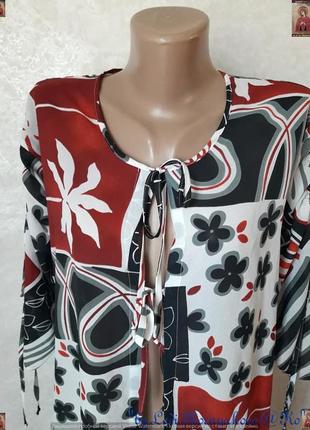 Новая красочная пляжная туника/пляжное платье в принт "пальмы", размер хл7 фото