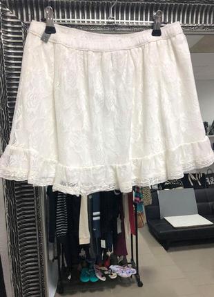 Белая юбка abercrombie & fitch.4 фото