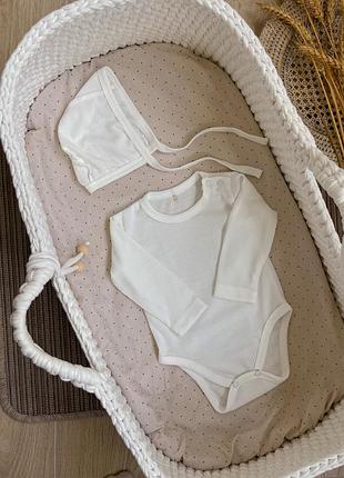 Боді на довгий рукав з шапочкою