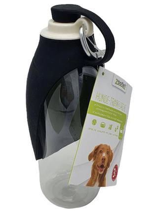 Прогулочная бутылка - поилка для собак zoofari 550 мл, дорожная бутылка с поилкой для животных