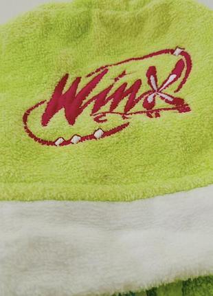 Махровий халатик з капюшоном на дівчинку з вінкс3 фото