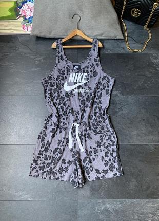 Комбінезон nike спортивний леопардовий річний короткий на відпочинок