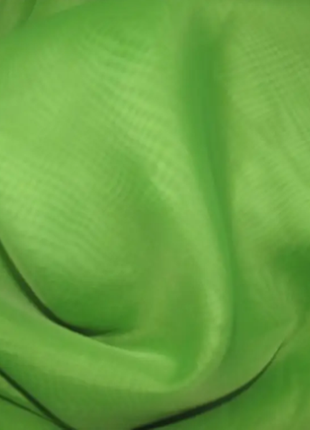 Тюль шифон (вуаль) однотонний зеленого кольору