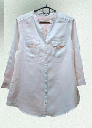 Классная льняная блуза, рубашка3 фото