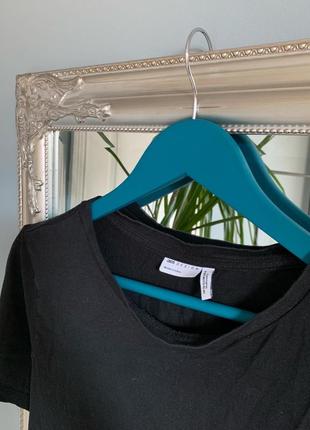 Футболка asos цікавого крою чорного кольору2 фото