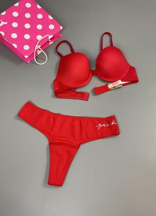 Комплект victoria's secret &pink 34b+s period panty