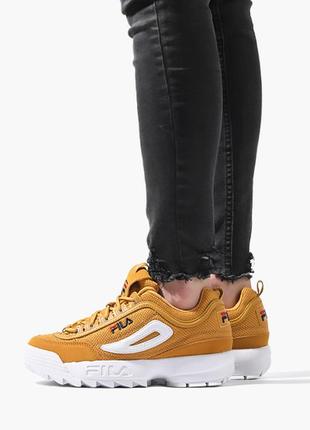 Оригінальні кросівки fila disruptor mesh low wmn inca gold 1010438.60 l3 фото