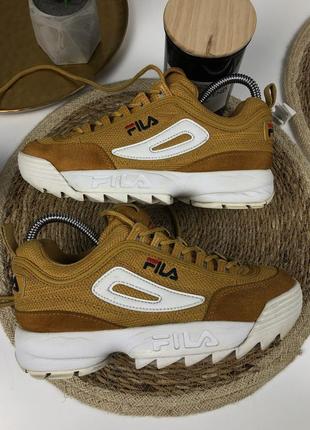 Оригінальні кросівки fila disruptor mesh low wmn inca gold 1010438.60 l7 фото