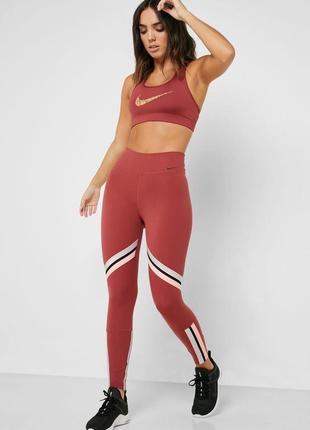 Женские спортивные лосины nike swoosh dri fit pro combat stella mccartney gymshark майка crossfit techfit леггинсы капри тайтсы