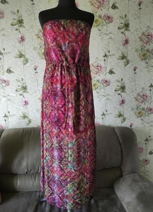 Чудова літня сукня-сарафан з розрізами1 фото