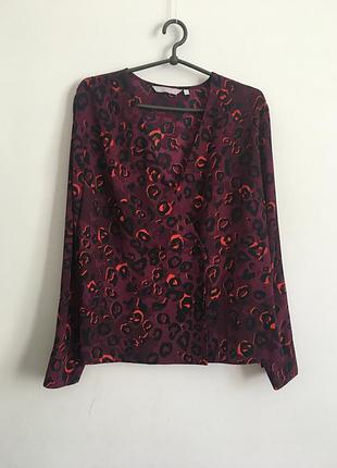 Блуза на запах в принт