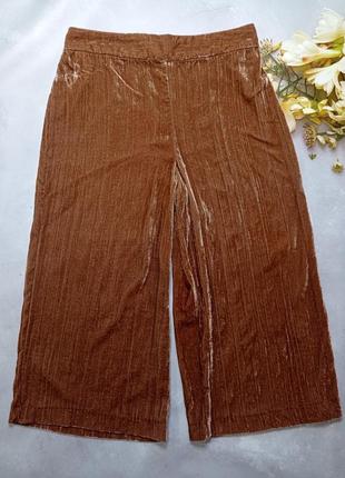 Кюлоти штани укорочені оксамитові1 фото