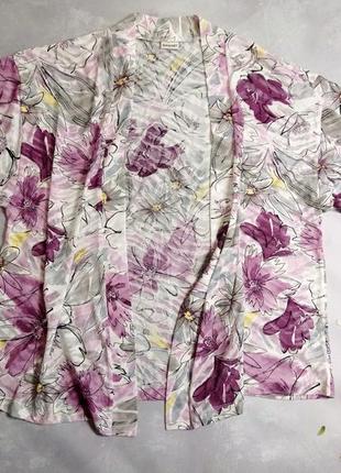 Кардиган легкий в квітковий принт