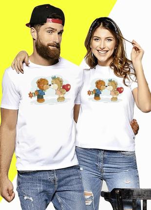 Парные футболки с принтом "медвежата любовь" push it