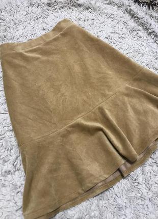 Велюровая юбка