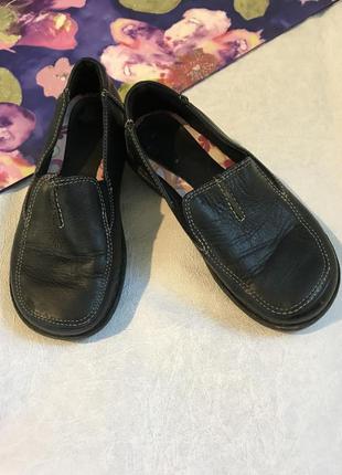 Шкіряні лофери 17,5 стелька, hush puppies