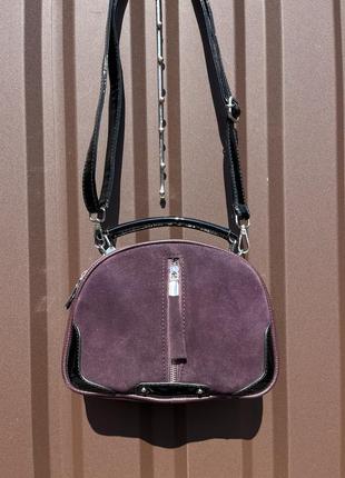 Сумка маленька замш сумочка женская замшевая