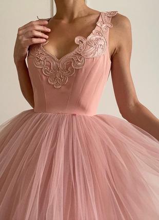 Рожеве пишне плаття lou womens fashion