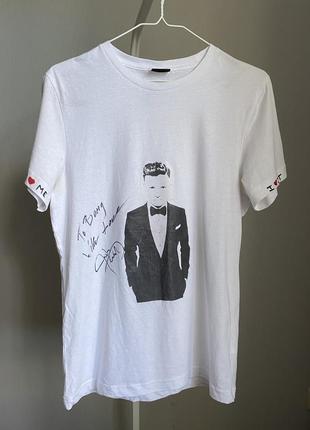 Футболка з автографом джастін тімберлейк justin timberlake autograph джастін тімберлейк