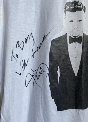 Футболка з автографом джастін тімберлейк justin timberlake autograph джастин тимберлейк2 фото