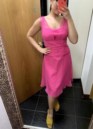 Рожеве вечірнє плаття випускне фатиновое сукня сукня плаття1 фото