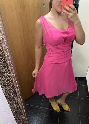 Рожеве вечірнє плаття випускне фатиновое сукня сукня плаття3 фото