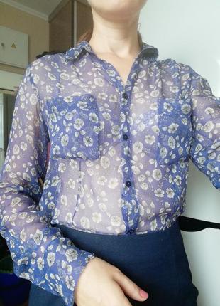 Блуза натуральный шелк zara1 фото