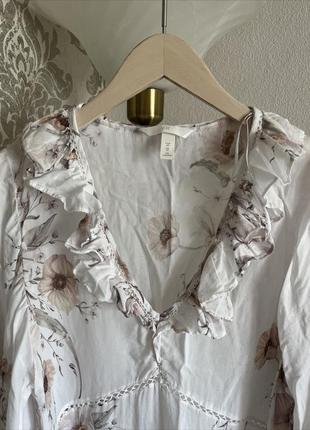 Платье бохо от бренда h&m из хлопка и вискозы4 фото