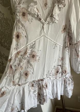 Платье бохо от бренда h&m из хлопка и вискозы6 фото